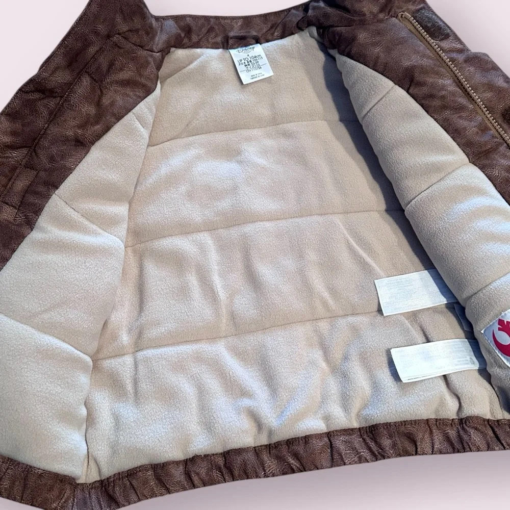 Kids Disney Store Star Wars Poe Dameron Finn Jacket Costume Brown Size 4